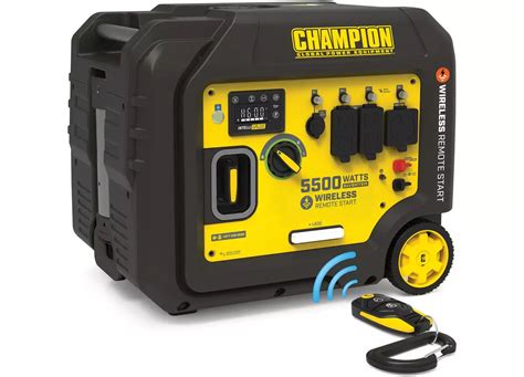 This clean power <b>generator</b> (less than 3% THD) protects sensitive appliances. . Champion 5500 inverter generator